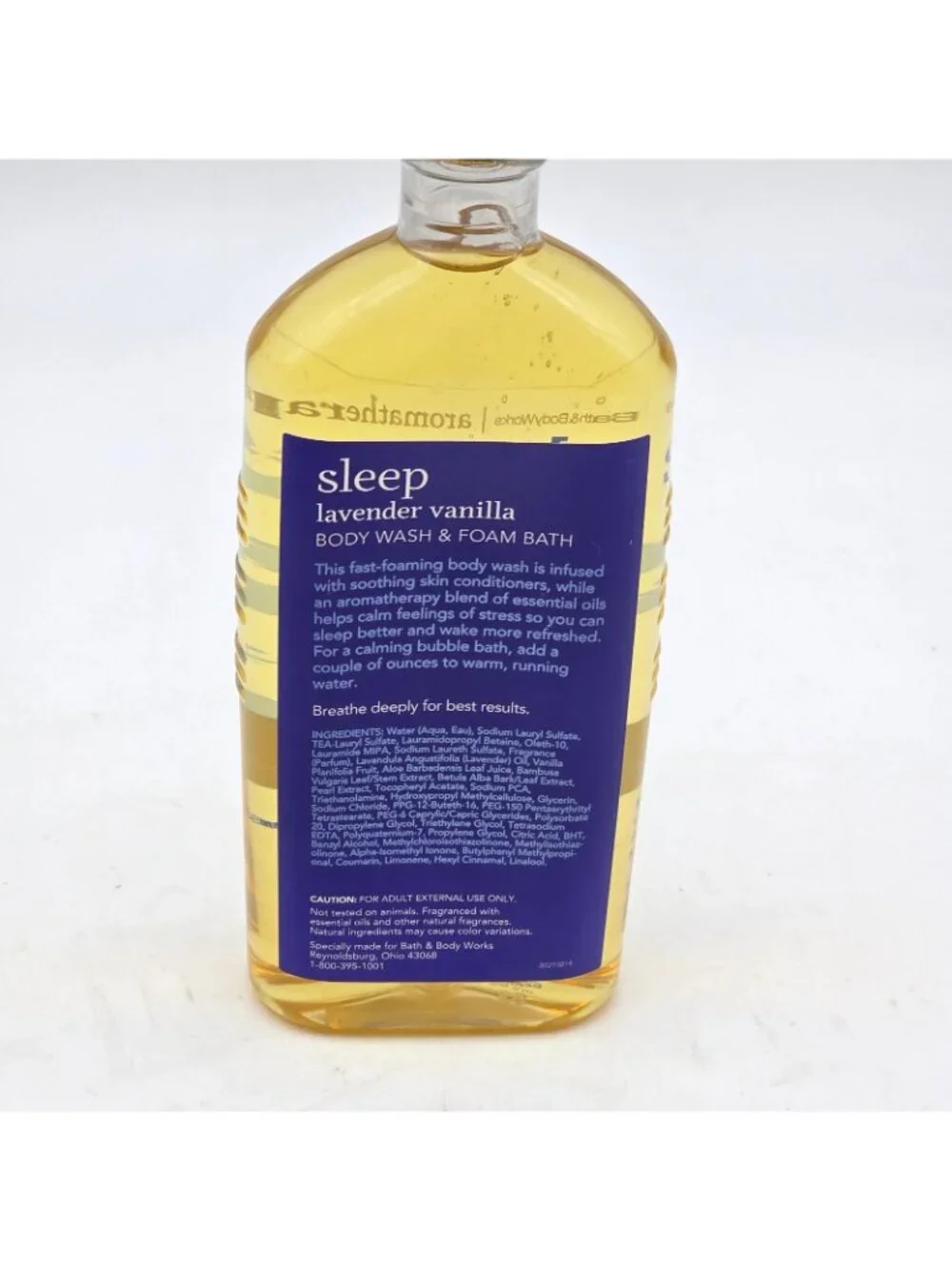 Bath & Body Works SLEEP Lavender Vanilla Body Wash Foam Bath 10oz NEW Old Stock